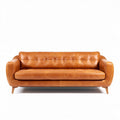Divano in pelle per soggiorno e salotto – 220 x 85 x 75 cm