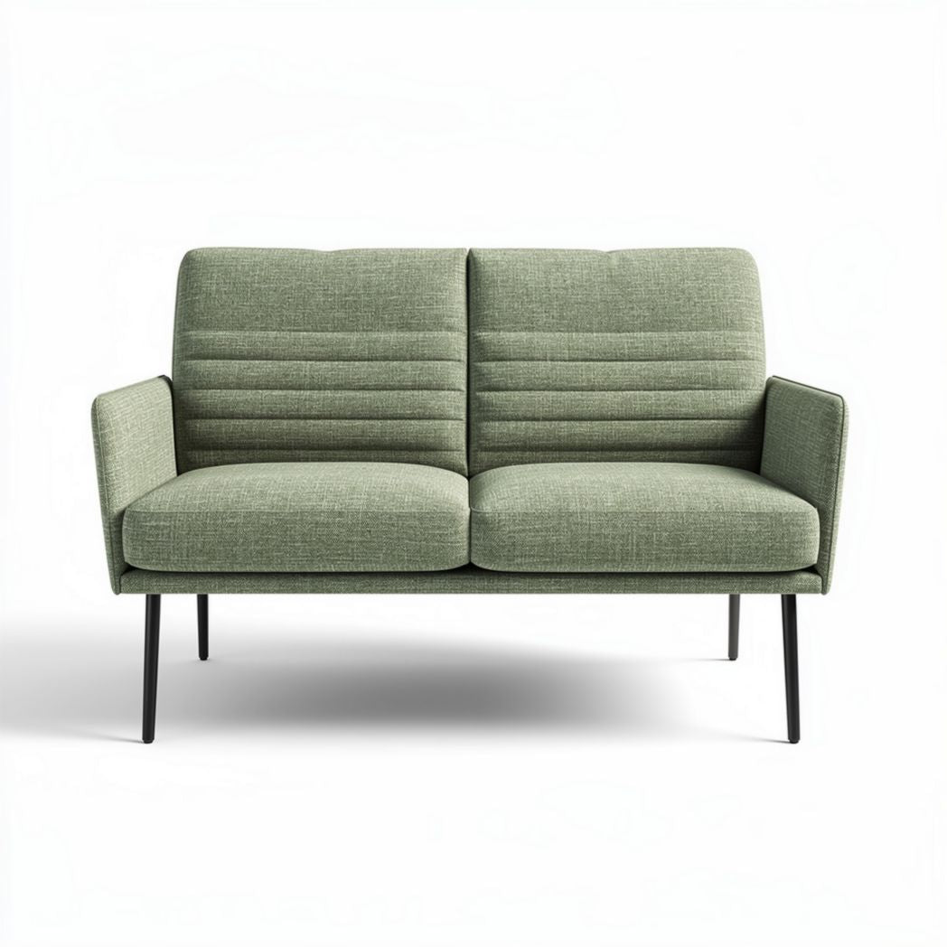 Divano a due posti in tessuto per soggiorno – 150 x 75 x 80 cm