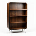 Libreria in legno impiallacciato per ufficio o soggiorno – 80 x 30 x 120 cm