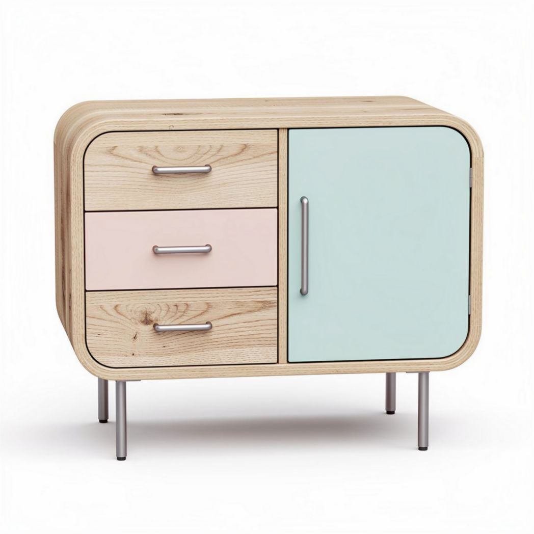 Mobile contenitore in legno per sala da pranzo – 80 x 40 x 60 cm