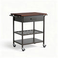 Carrello da cucina con cassetto e ripiano inferiore in metallo – 80 x 60 x 90 cm